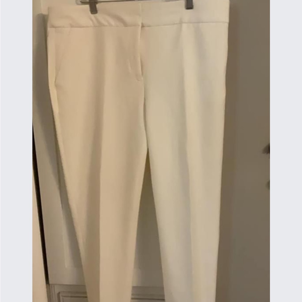 Chico’s ecru cream winter white dress pants slacks